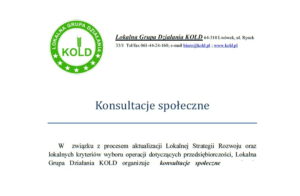 KOLD – KONSULTACJE SPOŁECZNE