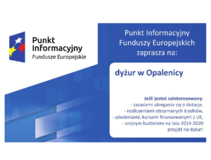 FUNDUSZE EUROPEJSKIE W OPALENICY