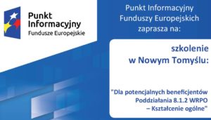 FUNDUSZE EUROPEJSKIE W KSZTAŁCENIU OGÓLNYM