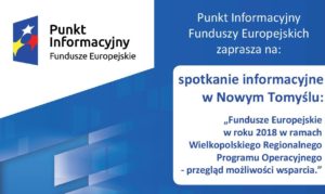 FUNDUSZE EUROPEJSKIE W RAMACH WRPO NA ROK 2018