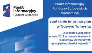 KRAJOWE PROGRAMY OPERACYJNE NA ROK 2018