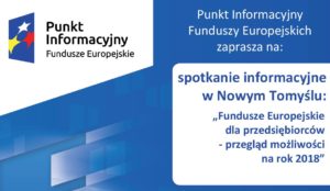 FUNDUSZE EUROPEJSKIE DLA PRZEDSIĘBIORCÓW