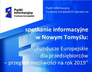 FUNDUSZE EUROPEJSKIE DLA PRZEDSIĘBIORCÓW