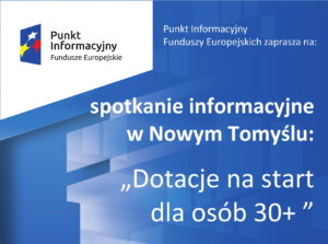 DOTACJE NA START DLA OSÓB 30+