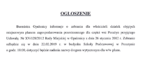 ZEBRANIE W PORAŻYNIE