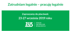 ZUS ZAPRASZA NA TYDZIEŃ PRZEDSIĘBIORCY 2019