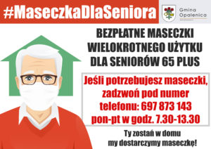 Maseczka wielokrotnego użytku dla seniora