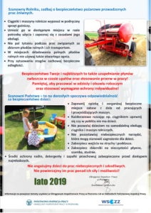 Apel Okręgowego Inspektora Pracy w Poznaniu do rolników