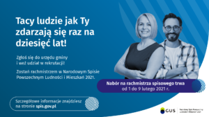 NABÓR RACHMISTRZÓW DO NARODOWEGO SPISU POWSZECHNEGO 2021