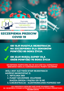 Szczepienia COVID 19 – Przychodnia Hipokrates
