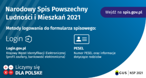 OBOWIĄZKOWY SPIS. NIEWYKONANIE OBOWIĄZKU GROZI GRZYWNĄ.