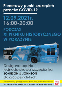 Plenerowy punkt szczepień przeciw COVID-19