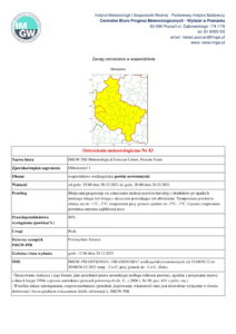 Ostrzeżenie meteorologiczne
