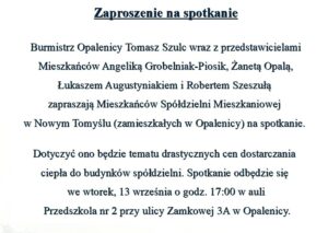 ZAPROSZENIE NA SPOTKANIE