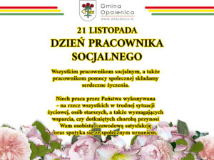 Życzenia dla pracowników socjalnych
