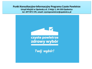 Punkt Konsultacyjno-Informacyjny Programu Czyste Powietrze – konsultacje