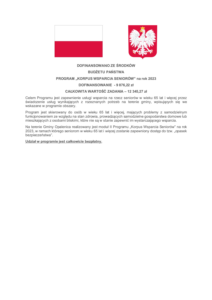 Program „Korpus Wsparcia Seniorów”