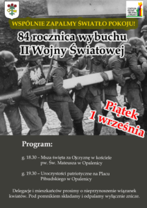 84. rocznica wybuchu drugiej wojny światowej