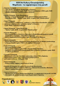 Dni Kultury Chrześcijańskiej – program