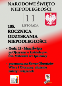 105. Rocznica Odzyskania Niepodległości