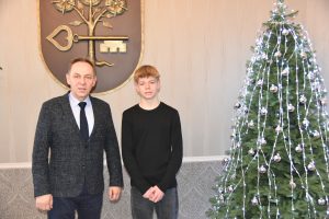 Oliwer Szczepaniak spotkał się z Burmistrzem Opalenicy