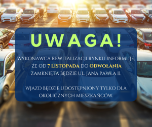 Zamknięcie ul. Jana Pawła II
