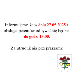 Praca Urzędu 27 maja