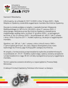 Komunikat dla Mieszkańców