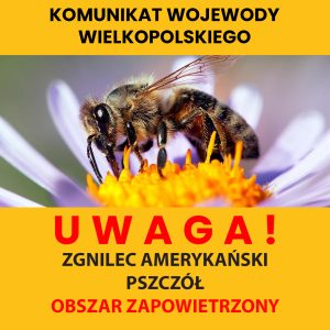ROZPORZĄDZENIE WOJEWODY WIELKOPOLSKIEGO z dnia 29 sierpnia 2025 r. w sprawie zwalczania zgnilca amerykańskiego pszczół na terenie powiatów nowotomyskiego i grodziskiego
