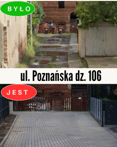 Budowa nawierzchni drogi wewnętrznej przy ul. Poznańskiej zakończona