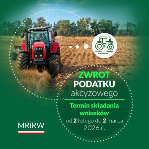 Zwrot akcyzy za paliwo rolnicze 2026